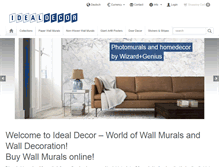 Tablet Screenshot of idealdecormurals.com